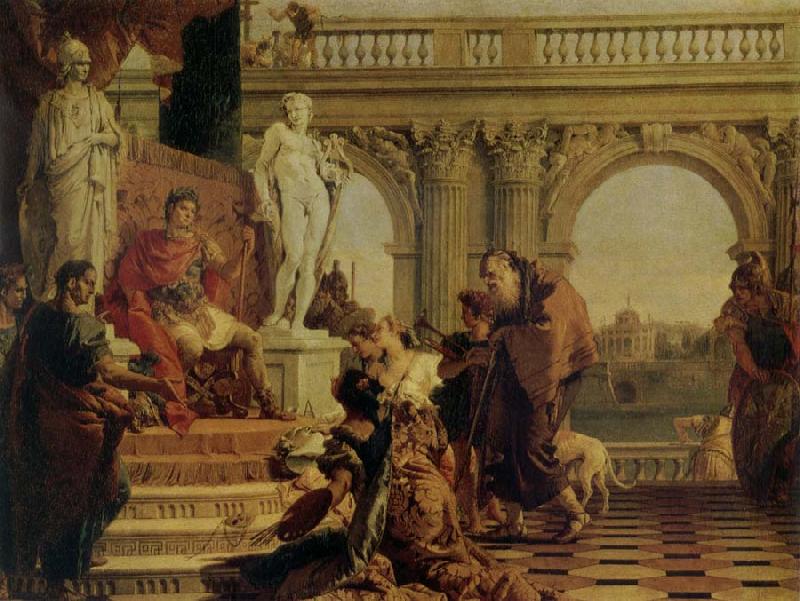 Giovanni Battista Tiepolo Maeccenas Presenting the Liberal Arts to Augustus France oil painting art